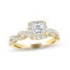 THE LEO Legacy Lab-Created Diamond Princess-Cut Engagement Ring 1-1/6 ct tw 14K Yellow Gold