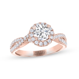 THE LEO Legacy Lab-Grown Diamond Engagement Ring 1-3/8 ct tw 14K Rose Gold