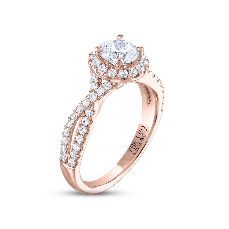 Main Image 2 of THE LEO Legacy Lab-Grown Diamond Engagement Ring 1-3/8 ct tw 14K Rose Gold