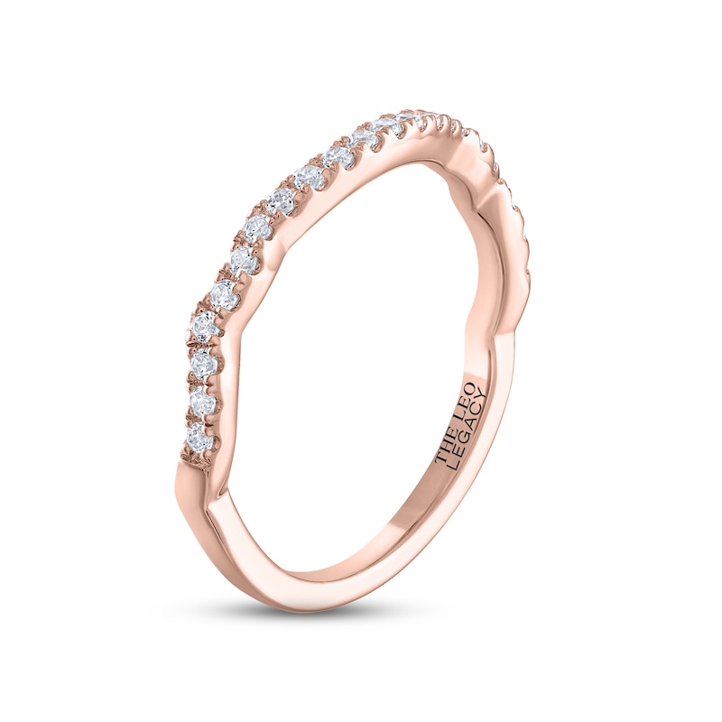 THE LEO Legacy Lab-Created Diamond Wedding Band 1/5 ct tw 14K Rose Gold