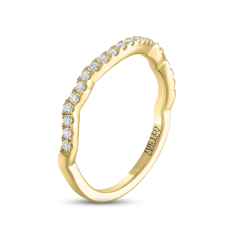 Main Image 2 of THE LEO Legacy Lab-Grown Diamond Wedding Band 1/5 ct tw 14K Yellow Gold