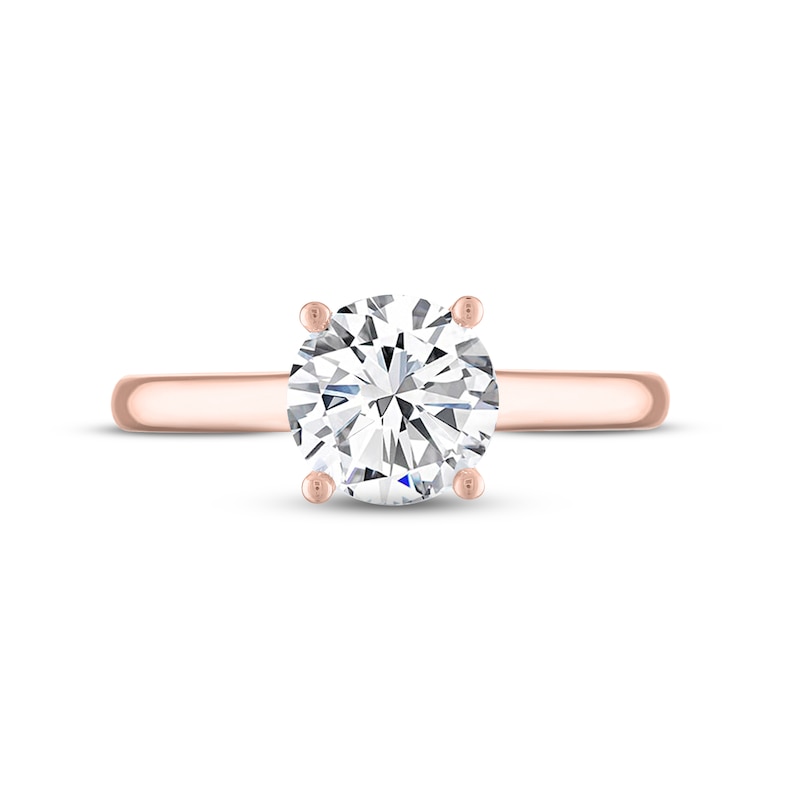Main Image 3 of THE LEO Legacy Lab-Grown Diamond Solitaire Ring 1-1/2 ct tw 14K Rose Gold