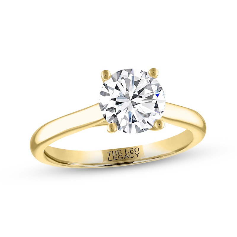 THE LEO Legacy Lab-Created Diamond Solitaire Ring 1-1/2 ct tw 14K Yellow Gold