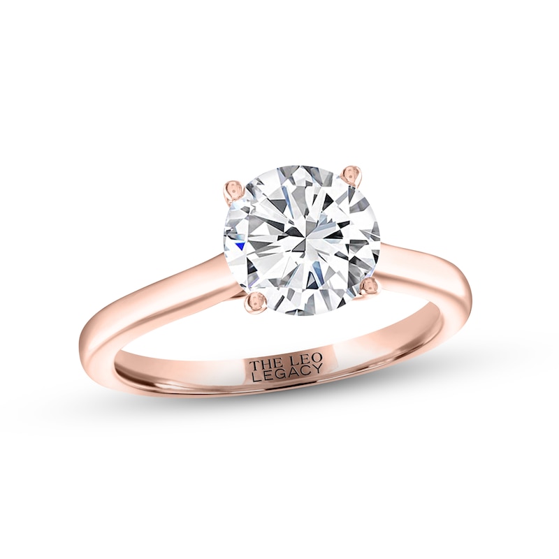 THE LEO Legacy Lab-Created Diamond Solitaire Ring 2 ct tw 14K Rose Gold