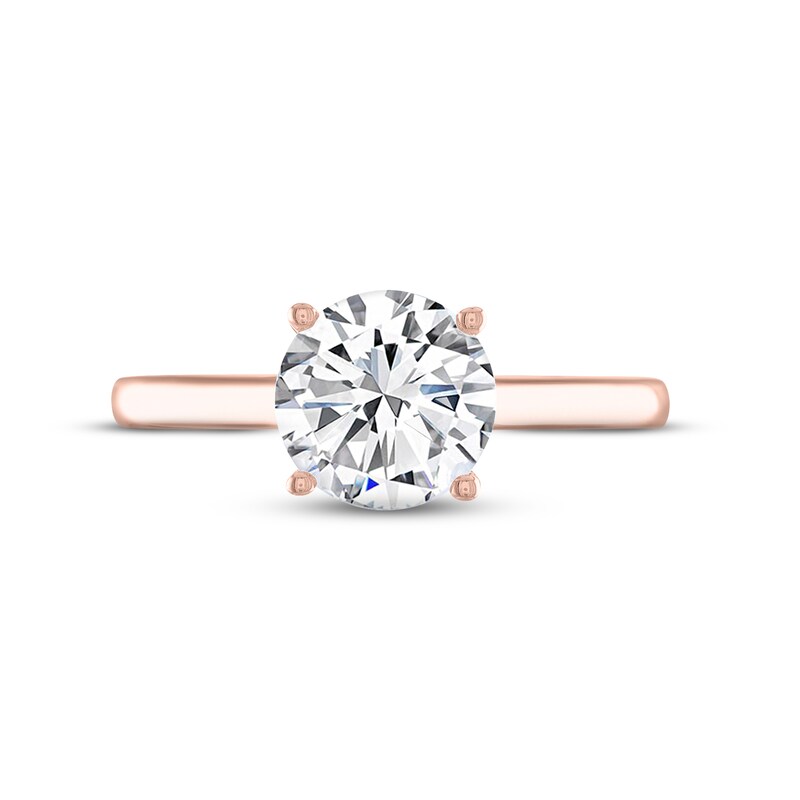 Main Image 3 of THE LEO Legacy Lab-Grown Diamond Solitaire Ring 2 ct tw 14K Rose Gold