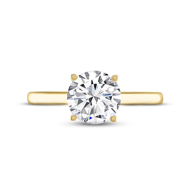 Main Image 3 of THE LEO Legacy Lab-Grown Diamond Solitaire Ring 2 ct tw 14K Yellow Gold