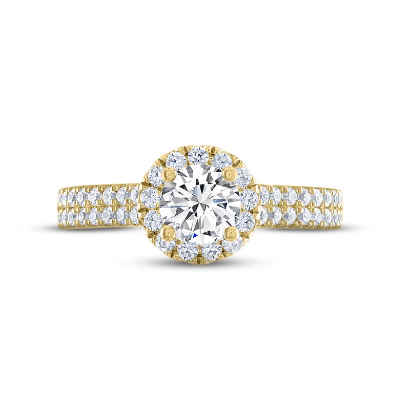 THE LEO Legacy Lab-Created Diamond Engagement Ring 1-1/6 ct tw 14K Yellow Gold