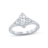 Thumbnail Image 0 of Monique Lhuillier Bliss Diamond Engagement Ring 1-1/4 ct tw Marquise, Round & Trillion-cut 18K White Gold