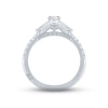 Monique Lhuillier Bliss Diamond Engagement Ring 1-1/4 ct tw Marquise, Round & Trillion-cut 18K White Gold