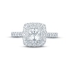 Thumbnail Image 3 of Monique Lhuillier Bliss Diamond Engagement Ring 1-5/8 ct tw Princess, Pear & Round-cut 18K White Gold