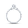 Thumbnail Image 3 of Monique Lhuillier Bliss Diamond Engagement Ring 5/8 ct tw Emerald & Round-cut 18K White Gold