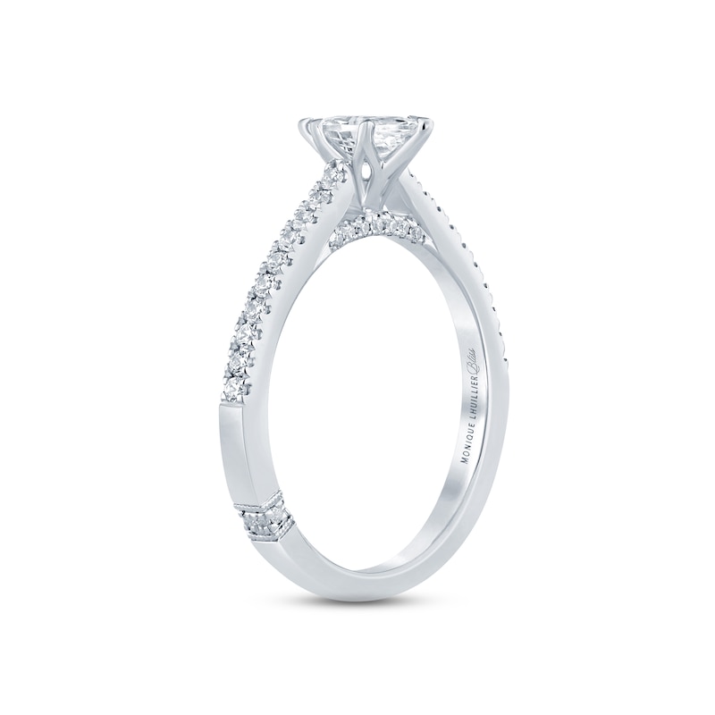 Main Image 2 of Monique Lhuillier Bliss Diamond Engagement Ring 5/8 ct tw Marquise & Round-cut 18K White Gold