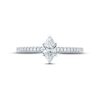 Thumbnail Image 4 of Monique Lhuillier Bliss Diamond Engagement Ring 5/8 ct tw Marquise & Round-cut 18K White Gold