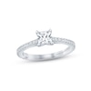 Thumbnail Image 1 of Monique Lhuillier Bliss Diamond Engagement Ring 5/8 ct tw Princess & Round-cut 18K White Gold