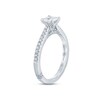 Thumbnail Image 2 of Monique Lhuillier Bliss Diamond Engagement Ring 5/8 ct tw Princess & Round-cut 18K White Gold