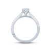 Thumbnail Image 2 of Monique Lhuillier Bliss Diamond Engagement Ring 5/8 ct tw Princess & Round-cut 18K White Gold