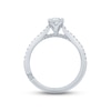 Thumbnail Image 3 of Monique Lhuillier Bliss Diamond Engagement Ring 5/8 ct tw Princess & Round-cut 18K White Gold