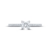 Thumbnail Image 3 of Monique Lhuillier Bliss Diamond Engagement Ring 5/8 ct tw Princess & Round-cut 18K White Gold