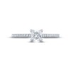 Thumbnail Image 4 of Monique Lhuillier Bliss Diamond Engagement Ring 5/8 ct tw Princess & Round-cut 18K White Gold