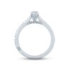 Thumbnail Image 2 of Monique Lhuillier Bliss Diamond Engagement Ring 5/8 ct tw Pear & Round-cut 18K White Gold