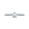 Thumbnail Image 4 of Monique Lhuillier Bliss Diamond Engagement Ring 5/8 ct tw Pear & Round-cut 18K White Gold