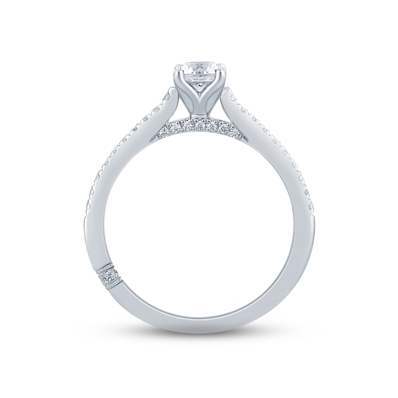 Monique Lhuillier Bliss Diamond Engagement Ring 5/8 ct tw Round-cut 18K White Gold