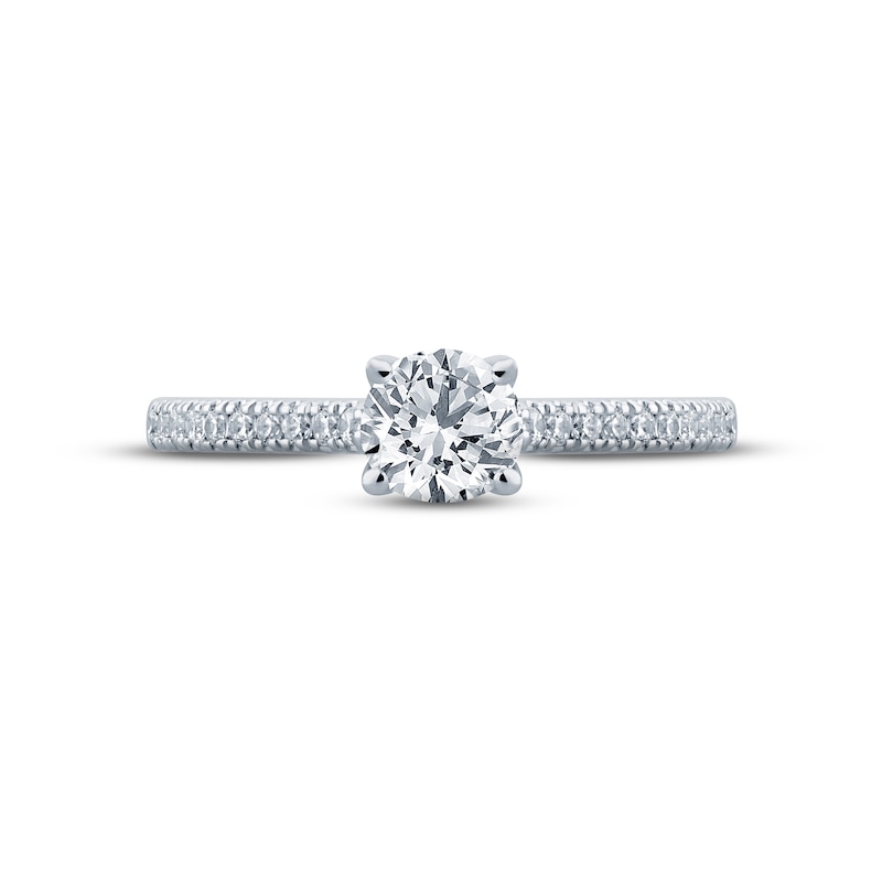 Monique Lhuillier Bliss Diamond Engagement Ring 5/8 ct tw Round-cut 18K White Gold