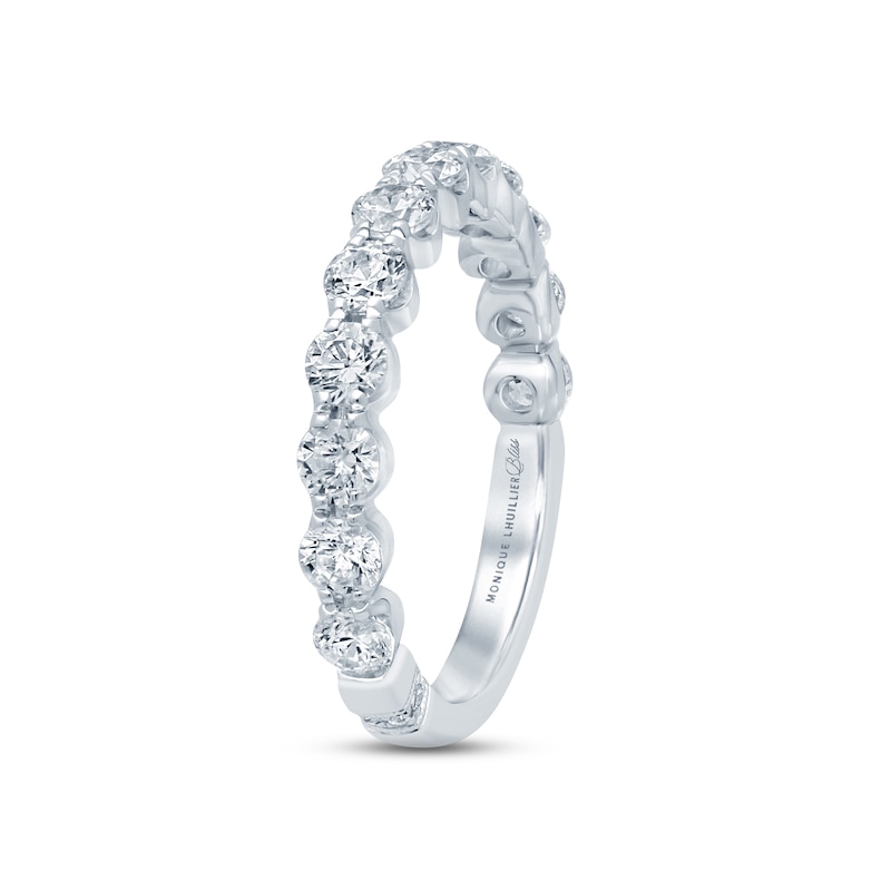 Main Image 2 of Monique Lhuillier Bliss Diamond Anniversary Band 1-1/2 ct tw Round-cut 18K White Gold