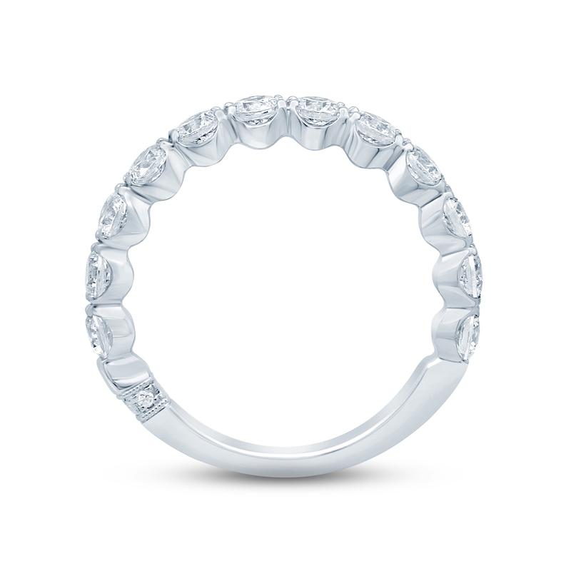 Main Image 3 of Monique Lhuillier Bliss Diamond Anniversary Band 1-1/2 ct tw Round-cut 18K White Gold