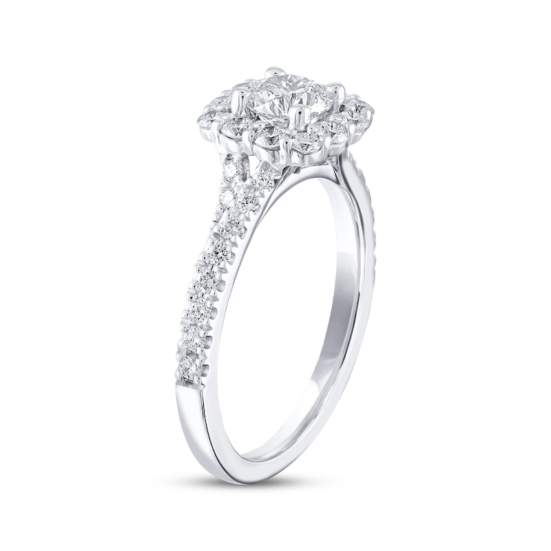 THE LEO Diamond Engagement Ring 1-1/6 ct tw Round-cut 14K White Gold