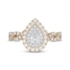 Thumbnail Image 3 of Neil Lane Diamond Engagement Ring 1 ct tw Pear & Round-cut 14K Two-Tone Gold