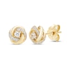 Thumbnail Image 0 of Diamond Love Knot Stud Earrings 1/6 ct tw 10K Yellow Gold
