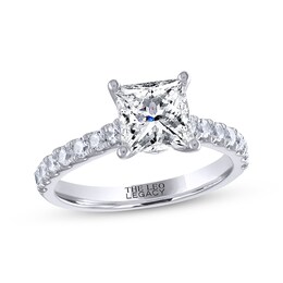 THE LEO Legacy Lab-Created Diamond Princess-Cut Engagement Ring 2-3/8 ct tw 14K White Gold