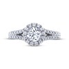 Thumbnail Image 3 of THE LEO Legacy Lab-Grown Diamond Halo Engagement Ring 1-1/6 ct tw 14K White Gold