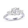 Thumbnail Image 0 of THE LEO Legacy Lab-Created Diamond Three-Stone Engagement Ring 2-3/4 ct tw 14K White Gold