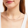 Thumbnail Image 2 of Diamond Toggle Paperclip Necklace 1/10 ct tw Sterling Silver 17&quot;