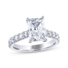 Thumbnail Image 0 of THE LEO Legacy Lab-Created Diamond Emerald-Cut Engagement Ring 3-1/2 ct tw 14K White Gold