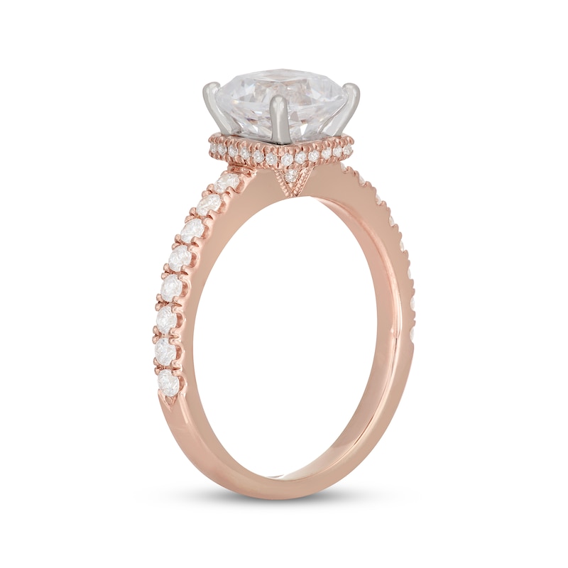 Main Image 2 of Neil Lane Cushion-Cut Diamond Engagement Ring 2-1/3 ct tw 14K Rose Gold