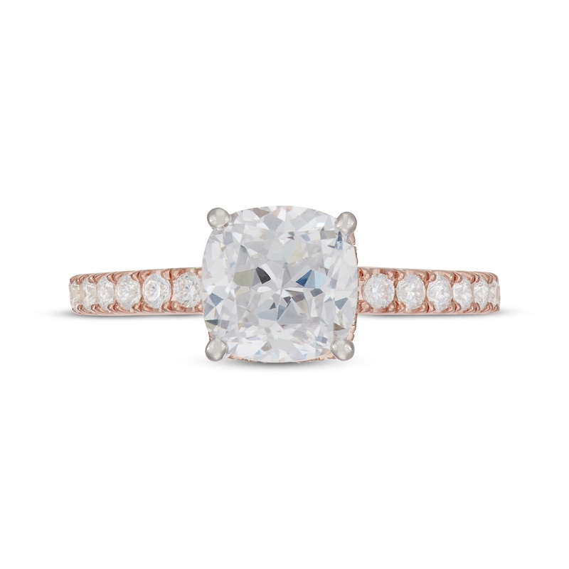 Main Image 3 of Neil Lane Cushion-Cut Diamond Engagement Ring 2-1/3 ct tw 14K Rose Gold