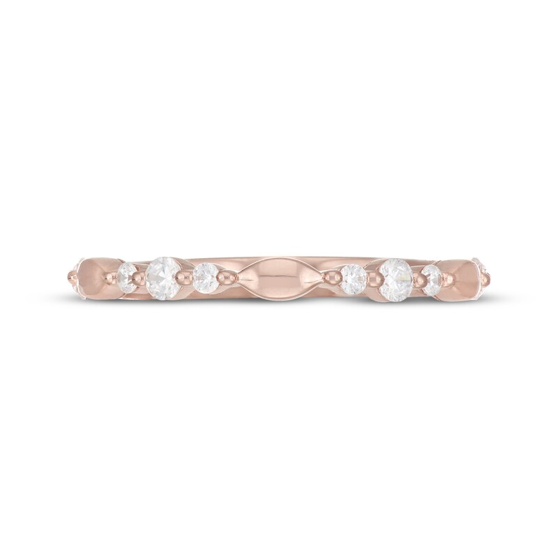 Main Image 3 of Neil Lane Diamond Wedding Band 1/3 ct tw Round-cut 14K Rose Gold