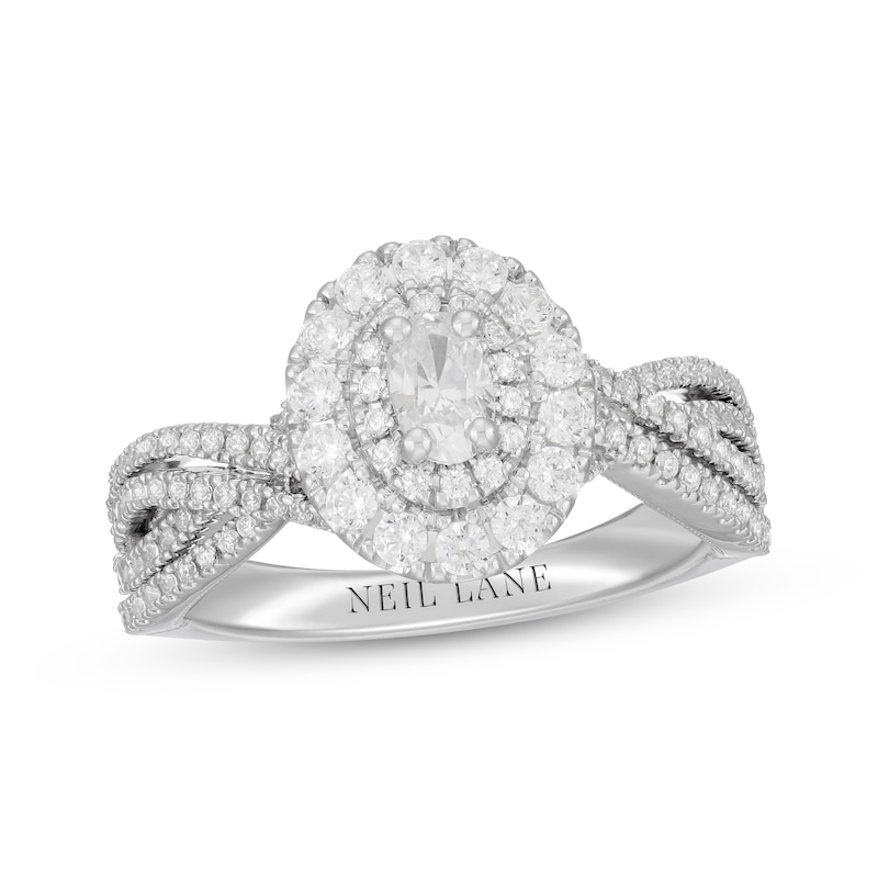 Main Image 1 of Neil Lane Oval-Cut Diamond Engagement Ring 1 ct tw 14K White Gold