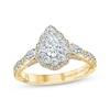 Thumbnail Image 0 of Monique Lhuillier Bliss Pear-Shaped Diamond Engagement Ring 1-1/4 ct tw 18K Two-Tone Gold