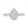 Thumbnail Image 4 of Monique Lhuillier Bliss Pear-Shaped Diamond Engagement Ring 1-1/4 ct tw 18K Two-Tone Gold