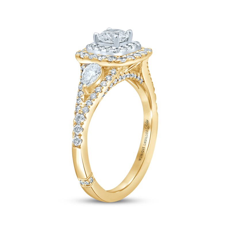 Main Image 2 of Monique Lhuillier Bliss Diamond Engagement Ring 1-1/6 ct tw 18K Two-Tone Gold