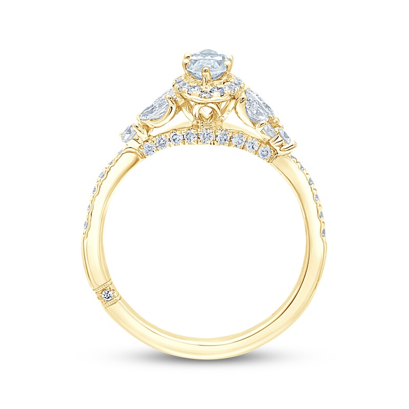 Monique Lhuillier Bliss Marquise-Cut Diamond Engagement Ring 1-1/8 ct tw 18K Yellow Gold
