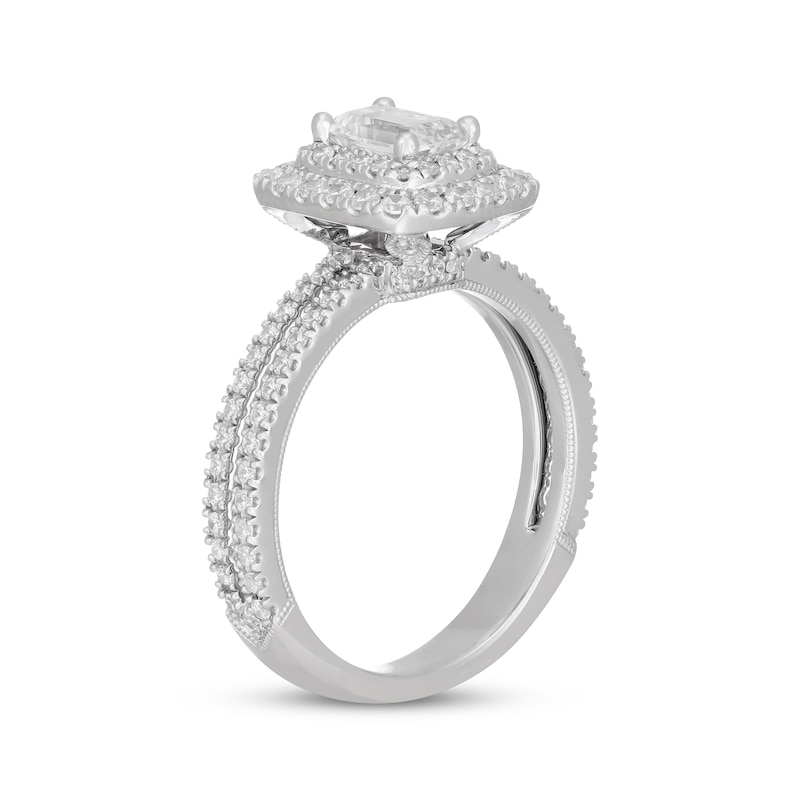 Main Image 2 of Neil Lane Emerald-Cut Diamond Engagement Ring 1-1/8 ct tw 14K White Gold