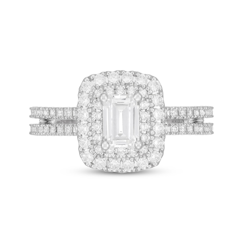 Main Image 3 of Neil Lane Emerald-Cut Diamond Engagement Ring 1-1/8 ct tw 14K White Gold