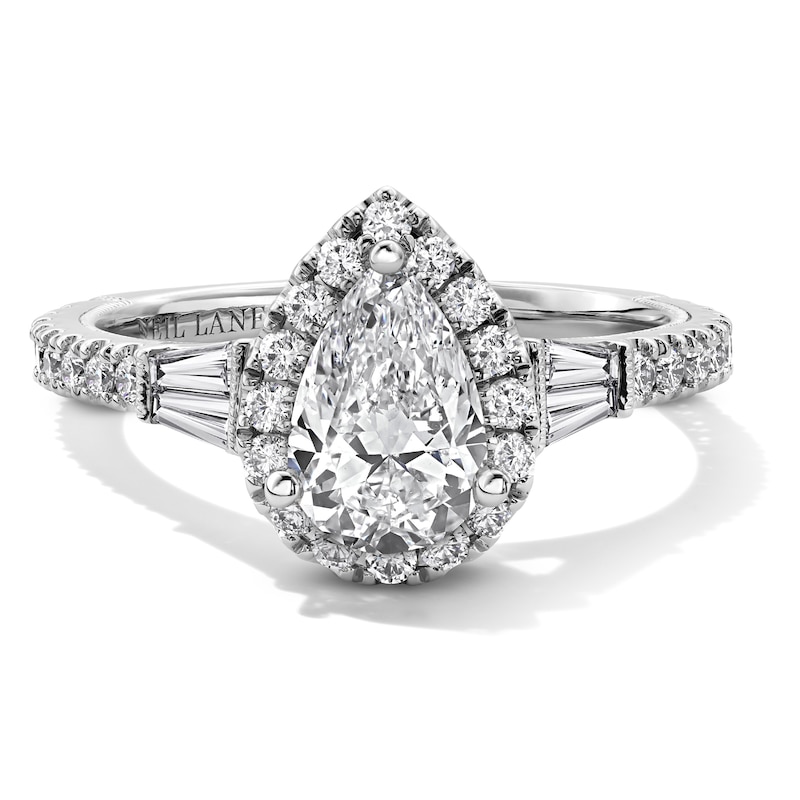 Main Image 6 of Neil Lane Pear-Shaped Diamond Engagement Ring 1-5/8 ct tw 14K White Gold