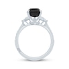 Thumbnail Image 3 of Monique Lhuillier Bliss Emerald-Cut Black & White Diamond Engagement Ring 4-1/3 ct tw 14K White Gold