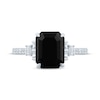 Thumbnail Image 4 of Monique Lhuillier Bliss Emerald-Cut Black & White Diamond Engagement Ring 4-1/3 ct tw 14K White Gold